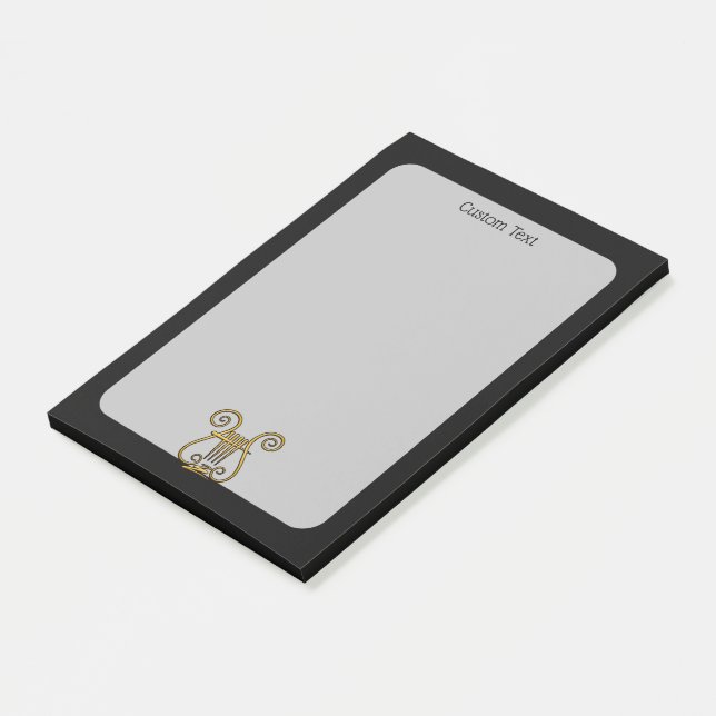 Notas Post-it® Golden Lyre (En perspectiva)