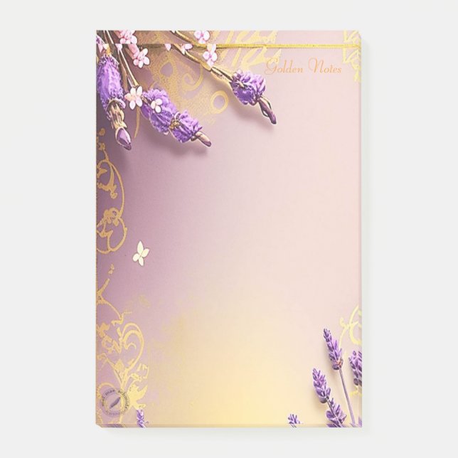 Notas Post-it® Golden Notes Vintage Schmidt Stationery (Anverso)