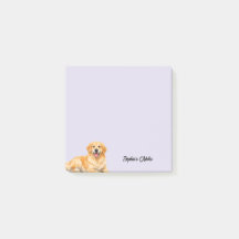 Golden Retriever Acuarela Lindo Personalizado de M