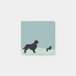 Notas Post-it® Golden retriever en el correo que observa la