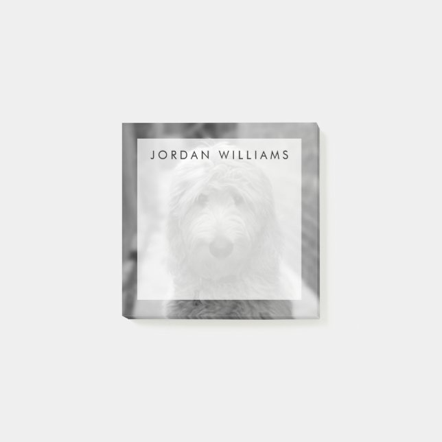 Notas Post-it® Goldendoodle Puppy En El Patio Trasero (Anverso)