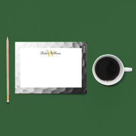 Notas Post-it® Golf Ball Look Monograma Personalizado