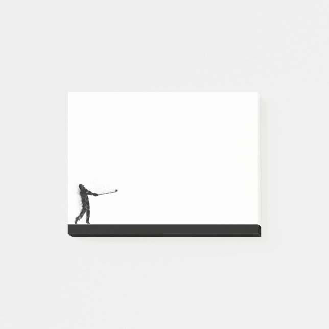 Notas Post-it® Golf Golfer Golfing Sport Silhouette (Anverso)