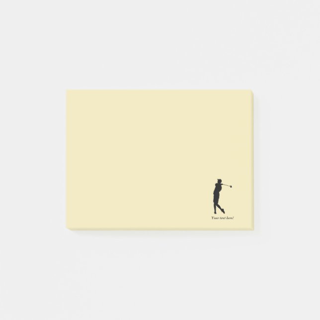 Notas Post-it® Golfista (Anverso)
