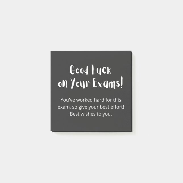 Notas Post-it® Good Luck on Your Exams! (Anverso)