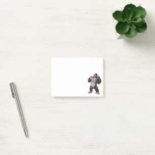 Notas Post-it® Gorila Rugiendo Simio Mono