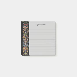 Notas Post-it® Gótico Editable Iluminado Medieval Lineado