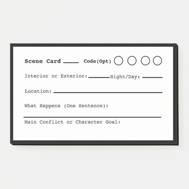 Notas Post-it® Grabación de escenas (Anverso)