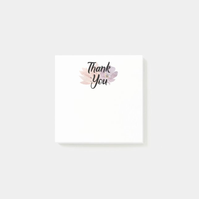 Notas Post-it® Gracias Favor Floral (Anverso)