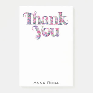 Notas Post-it® *~* Gracias Flores AP85 Gratitud
