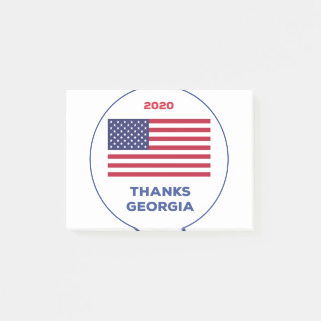 Notas Post-it® Gracias Georgia Elección 2020 (Anverso)