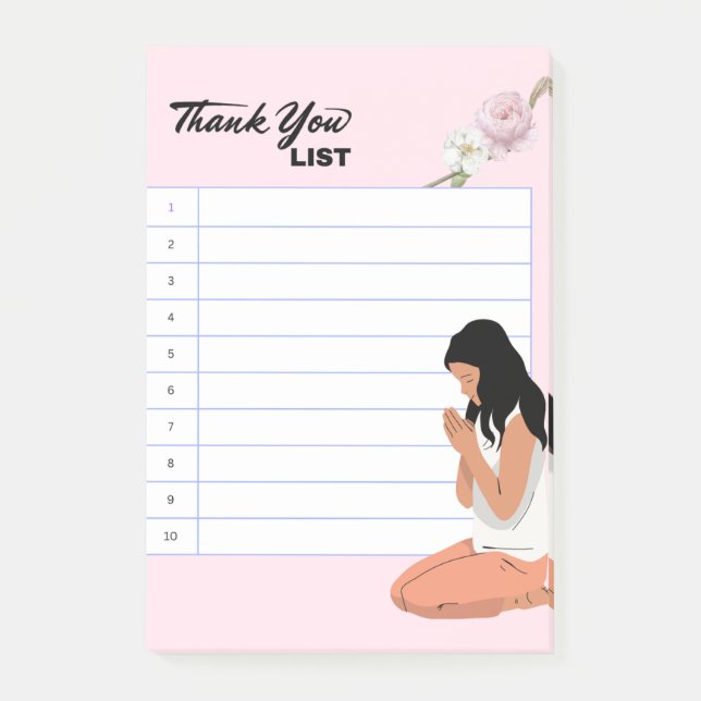 NOTAS POST-IT® GRACIAS LISTA (Anverso)