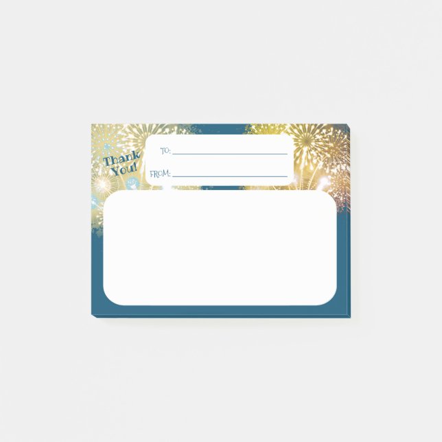 Notas Post-it® Gracias los post-it del reconocimiento del (Anverso)