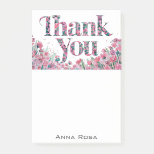Notas Post-it® *~* Gracias Manifestación Floral Gratitude AP85