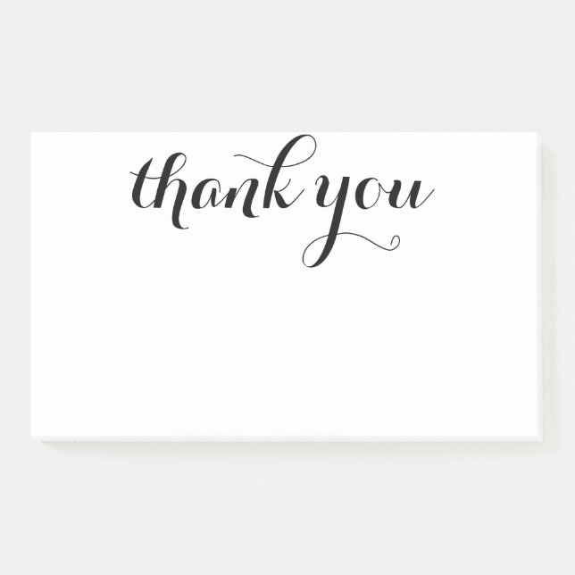 Notas Post-it® Gracias Script 10 x 6 (Anverso)