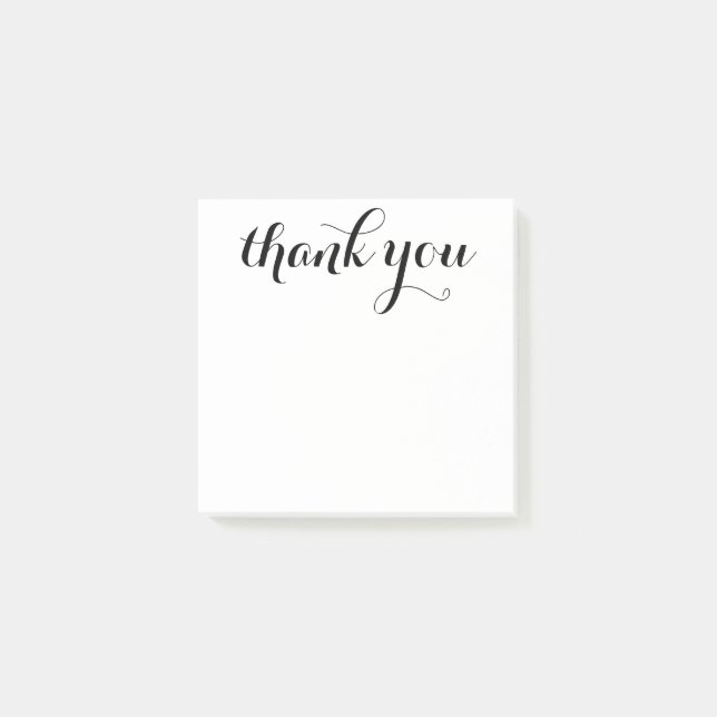 Notas Post-it® Gracias Script 3 x 3 (Anverso)