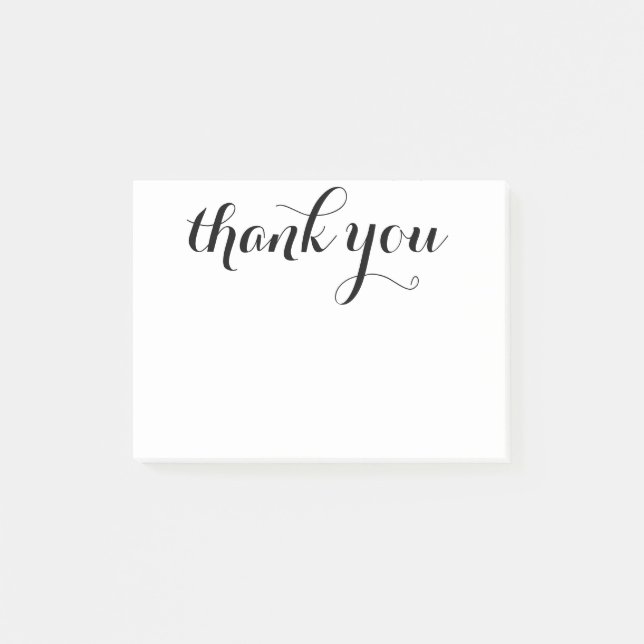 Notas Post-it® Gracias Script 4 x 3 (Anverso)
