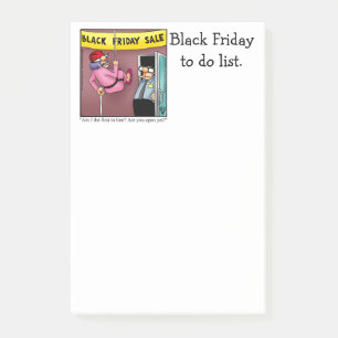 Notas Post-it® Gracioso Black Friday To Do List