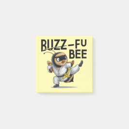Notas Post-it® Gracioso Buzz-Fu Bee Martial Arts Post-it Notes