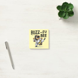 Notas Post-it® Gracioso Buzz-Fu Bee Martial Arts Post-it Notes