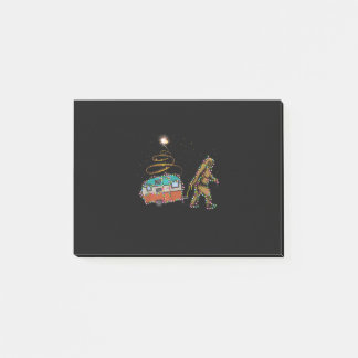 Notas Post-it® Gracioso camping Bigfoot Light Christmas Tree Rega