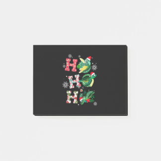 Notas Post-it® Gracioso Feliz Navidad HO HO Turtle Santa