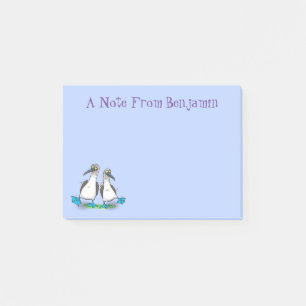 Notas Post-it® Gracioso, feliz personalizado de bailarines de pel