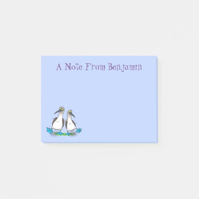 Notas Post-it® Gracioso, feliz personalizado de bailarines de pel (Anverso)