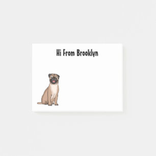 Notas Post-it® Gracioso ilustracion de personalizado de perro de