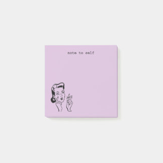 Notas Post-it® Gracioso Lavanda Retro Purple Hogar Recordatorio
