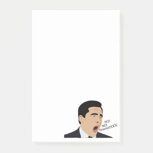 Notas Post-it® Gracioso Michael Scott gritando No God no meme