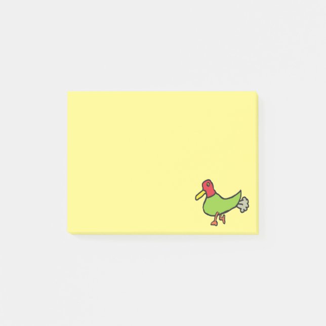 Notas Post-it® Gracioso pato (Anverso)