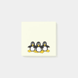 Notas Post-it® Gracioso Penguins Cute Amarillo