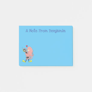 Notas Post-it® Gracioso pulpo abrazos buceo humor personalizado
