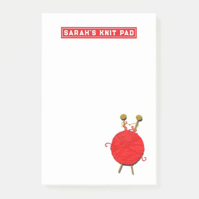 Notas Post-it® Gracioso punto de punto (Anverso)