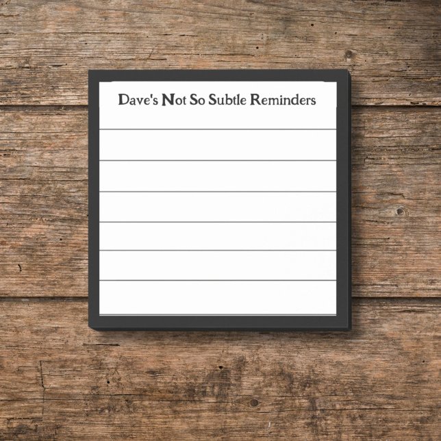 Notas Post-it® Gracioso Recordatorio Personalizado Lined Sticky (Subido por el creador)