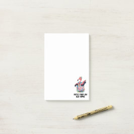 Notas Post-it® Gracioso Tie Dye Flamingo Hippie