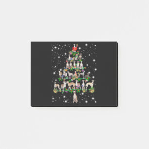Notas Post-it® Gracioso Whippet Christmas Tree Ornament Decour