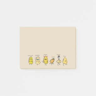 Notas Post-it® Graciosos Huevos