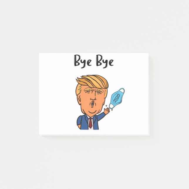 Notas Post-it® Graciosos Navidades de 2020 Trump Adiós (Anverso)