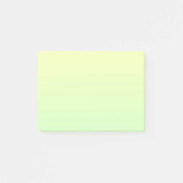 Notas Post-it® Gradiente amarillo y verde (Anverso)