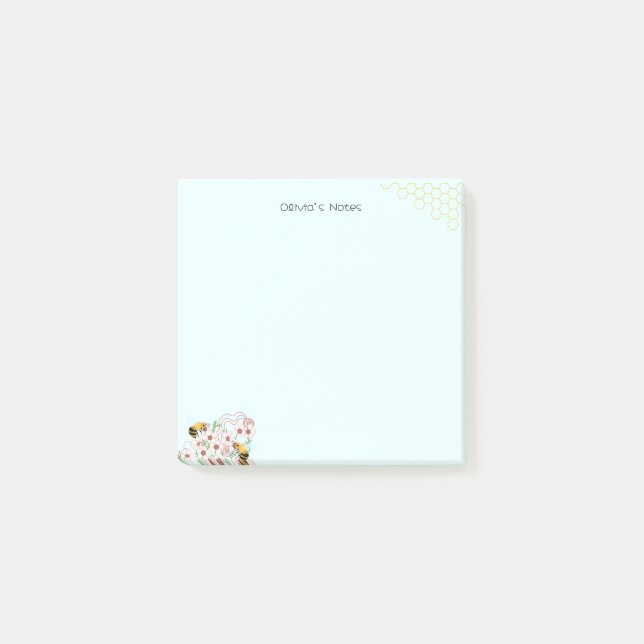 Notas Post-it® Gradiente de abejas de cute Bee (Anverso)