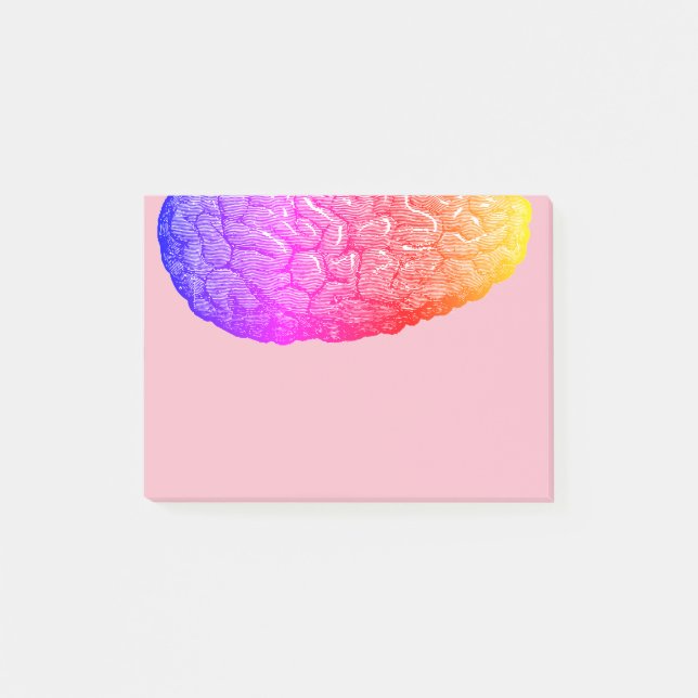 Notas Post-it® Gradiente de arcoiris medio humano (Anverso)