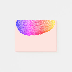Notas Post-it® Gradiente de arcoiris medio humano vintage