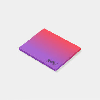 Notas Post-it® Gradiente de Rojo Oscuro y Púrpura Oscuro