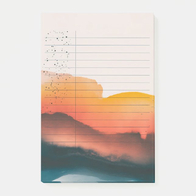 Notas Post-it® Gradiente del crepúsculo: tinta y cielo (Anverso)