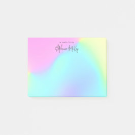 Notas Post-it® gradiente pastel bonito personalizado