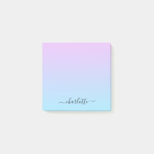 Notas Post-it® Gradiente rosa y turquesa de embriones