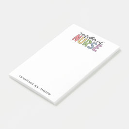 Notas Post-it® Graduación RN de la enfermera registrada de color 