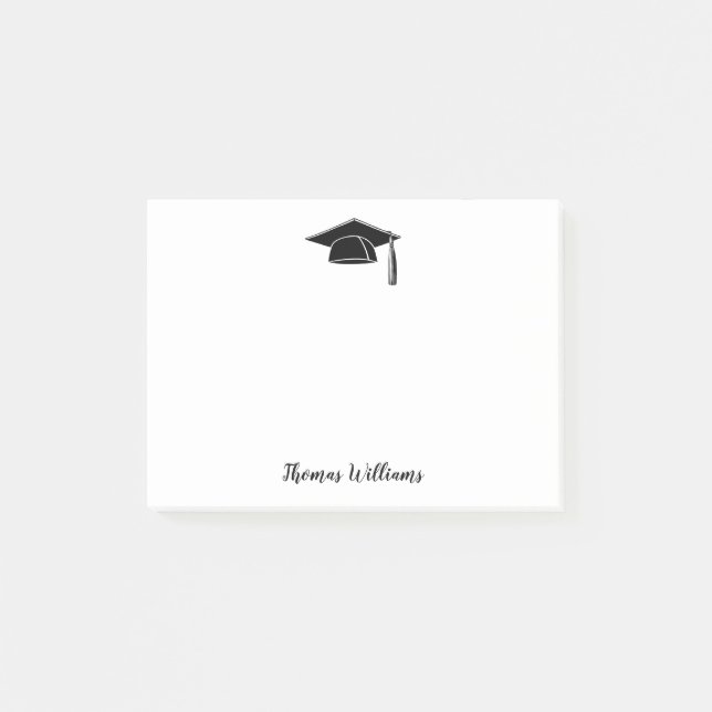 Notas Post-it® Graduado Añadir nombre 4 x 3 (Anverso)